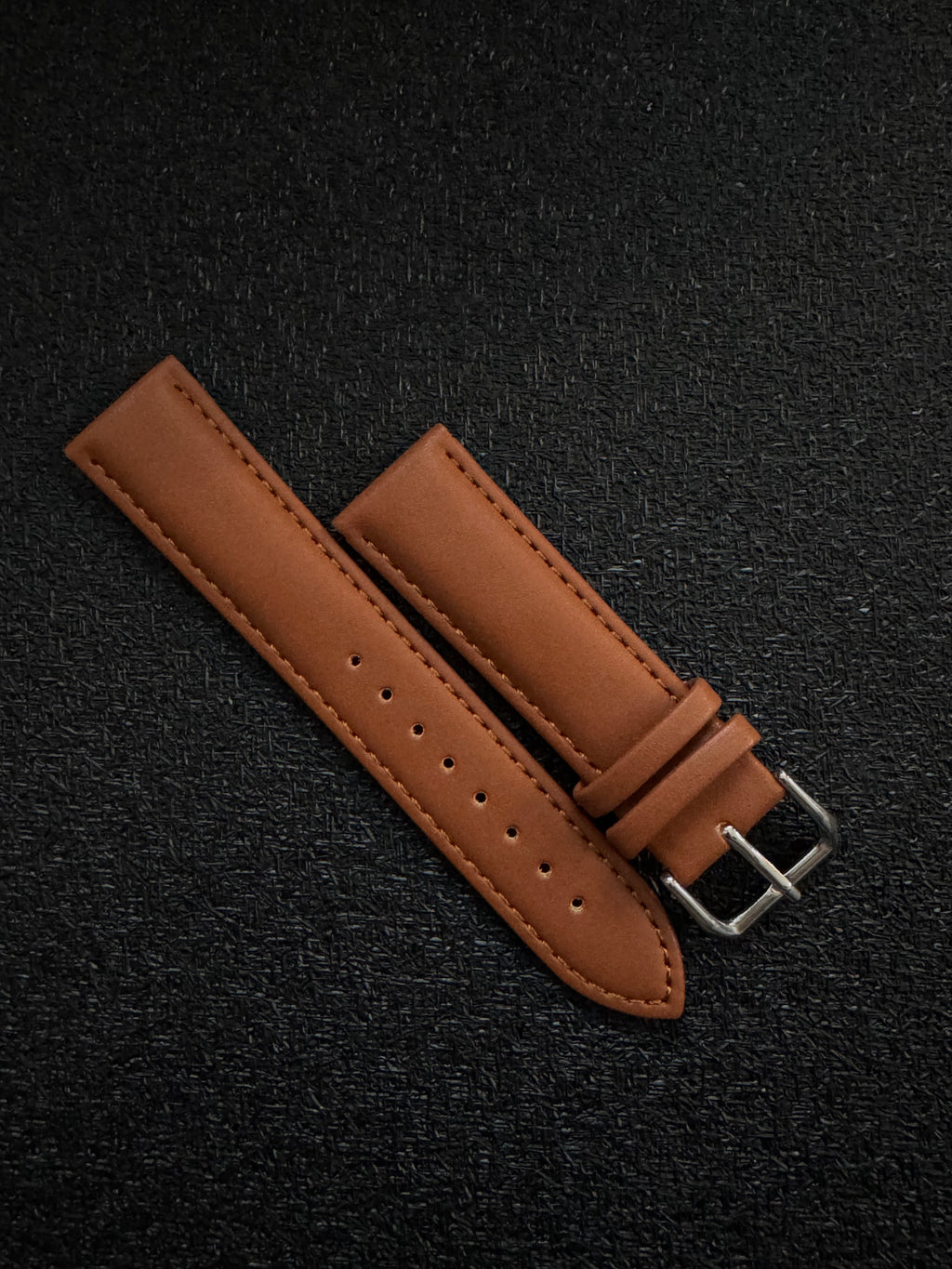 Pasek do Zegarka ze Skóry Naturalnej - Jasny Brąz - UNIWERSALNY
