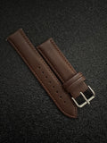 Pasek do Zegarka ze Skóry Naturalnej - Ciemny Brąz - UNIWERSALNY